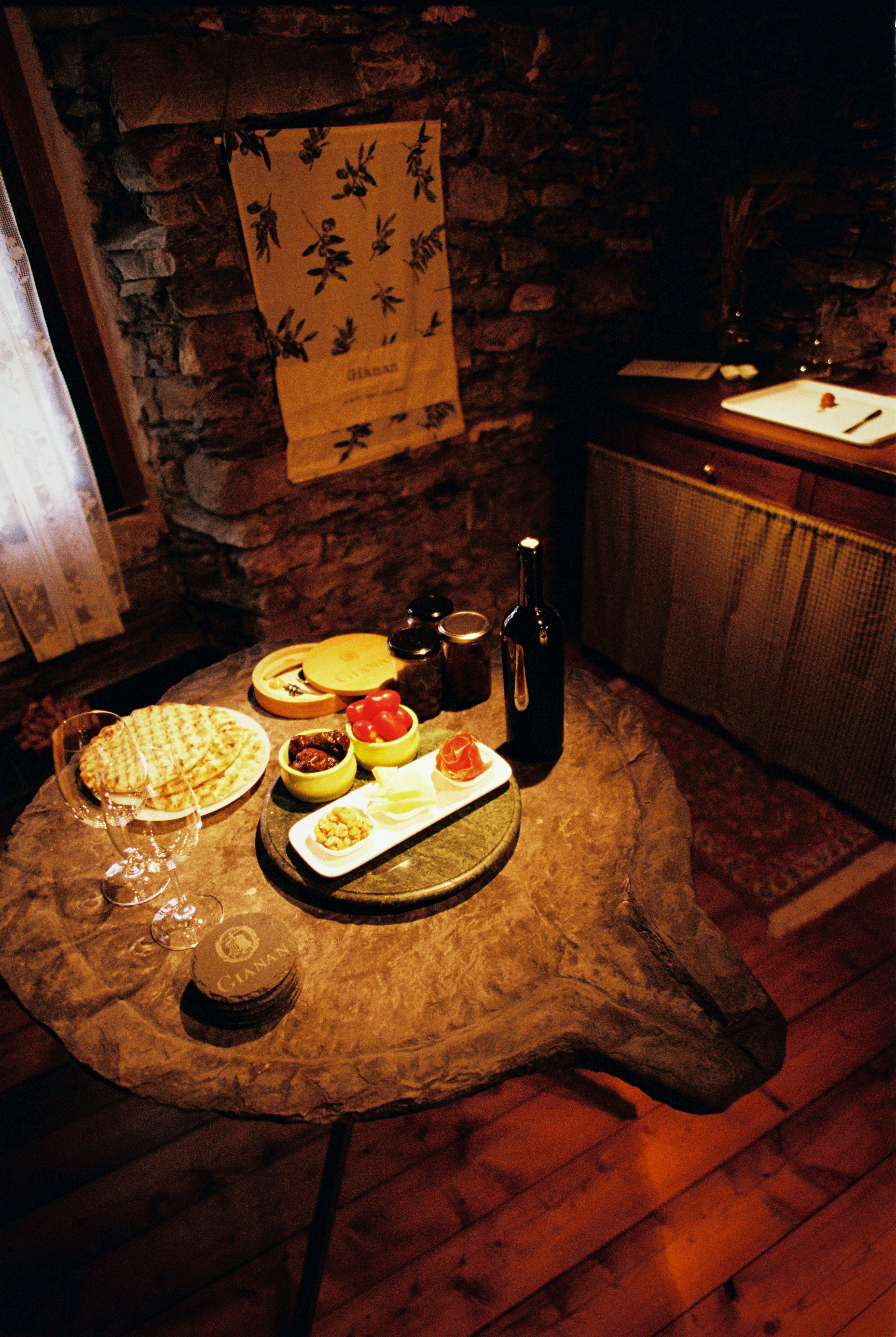 Wine tasting cellar at Gianan